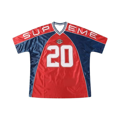 Camiseta unisex de secado rápido: estilo urbano americano, ropa deportiva con estampado grande