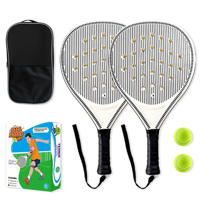 Pala de pádel redonda de fibra de carbono – Núcleo EVA memory foam, control y comodidad