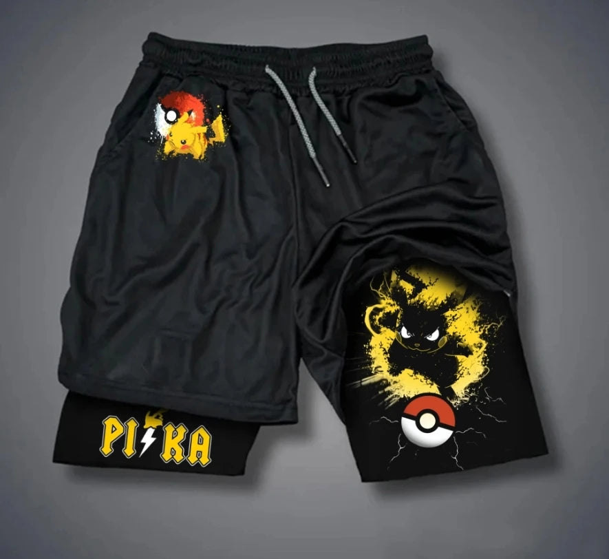 Super Dream Pikachu Shorts - Pokémon Evolution Style - Unisex - Athletic