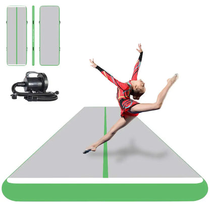 Inflatable Air Track Mat 8x2m 9x2m 10x2m for Gymnastics, Parkour, and Acrobatic Training | Electric Pump Included